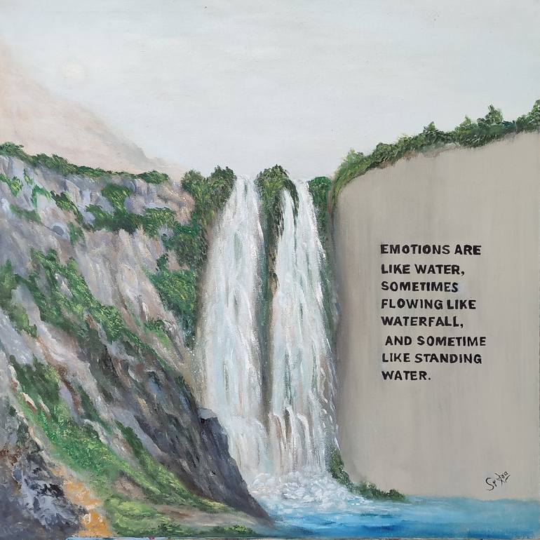 Print of Conceptual Landscape Paintings by Sidrah Iqbal