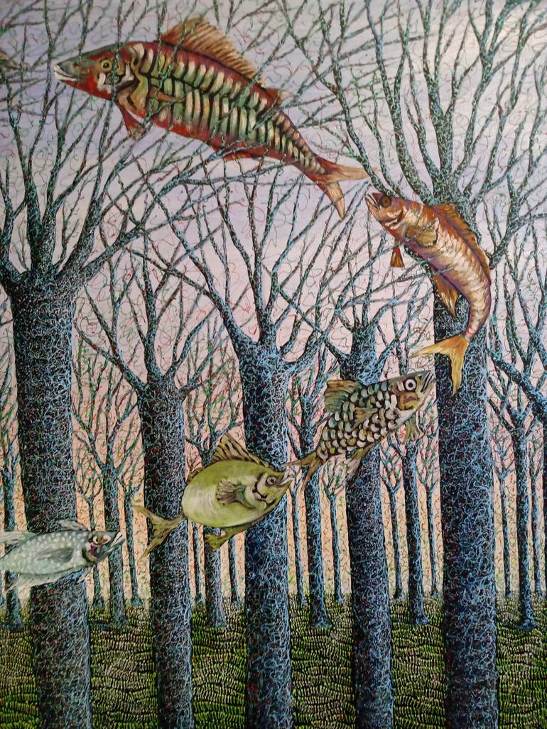 Original Conceptual Fantasy Painting by Antonio Presti