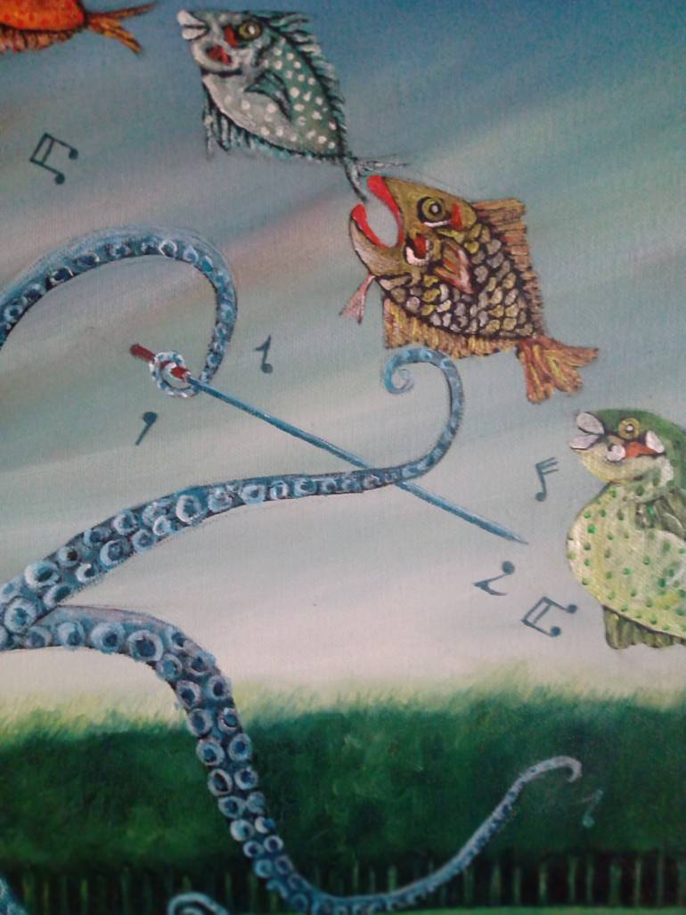 Original Conceptual Nature Painting by Antonio Presti