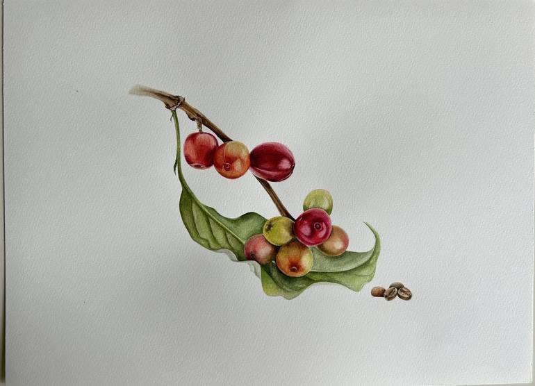 Original Illustration Botanic Painting by Julia Gorislavska