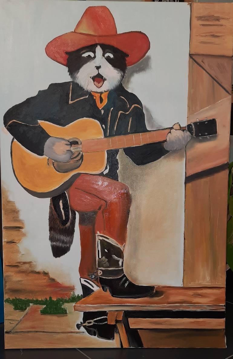 Print of Contemporary Cats Paintings by Sartika Mohomad