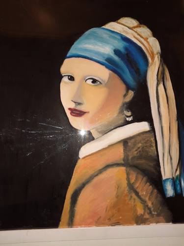Original Fine Art Portrait Paintings by sartika Mohomad
