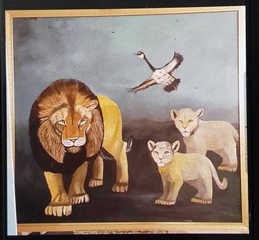 Original Figurative Animal Paintings by sartika Mohomad