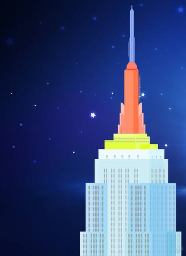 Empire State Building New York Illustration thumb