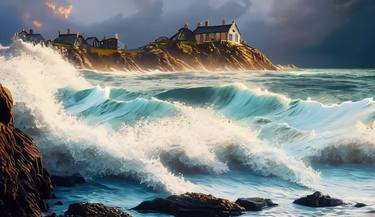 Print of Realism Seascape Digital by Christopher Jones