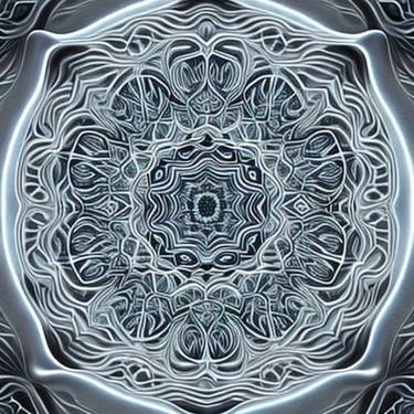 Original Abstract Geometric Digital by Christopher  Jones