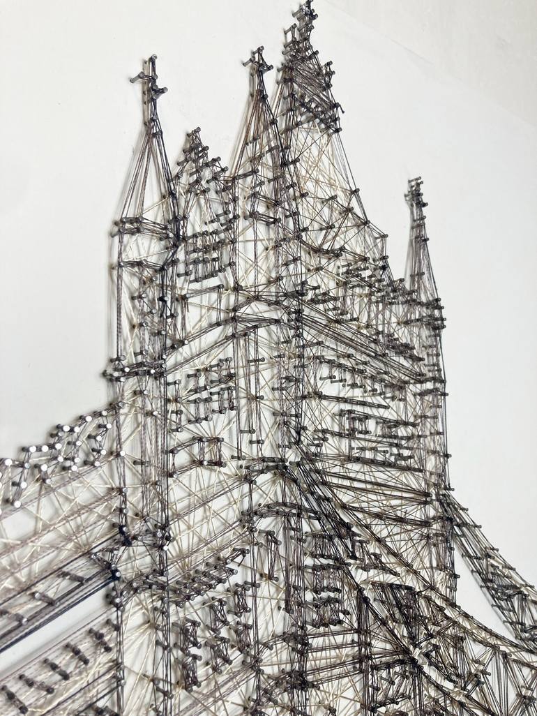 Original Black & White Architecture Mixed Media by Imogen Morris