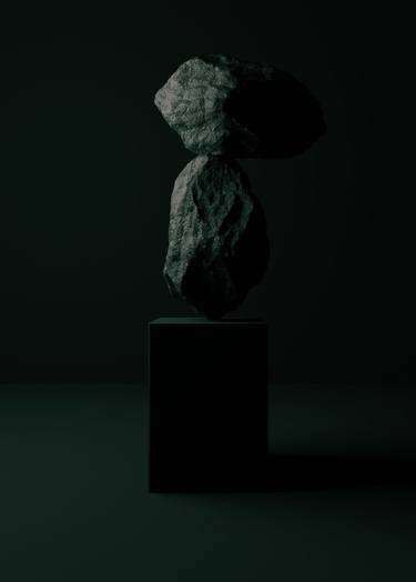 Rock Calm 3D Surrealism Render Artwork thumb