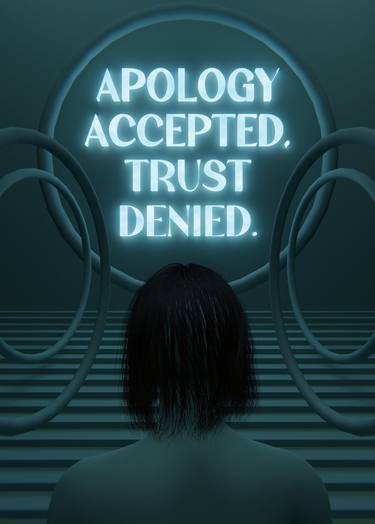 Apology Blue 3D Quote Aesthetics thumb