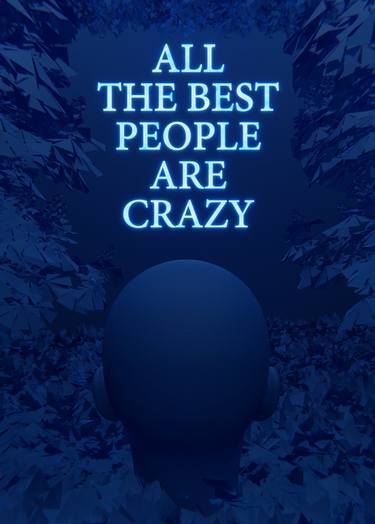 Best People Blue 3D Quote Aesthetics thumb