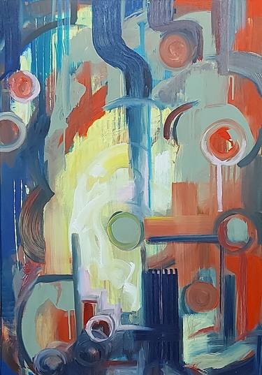 Original Abstract Expressionism Abstract Paintings by Rosa Young