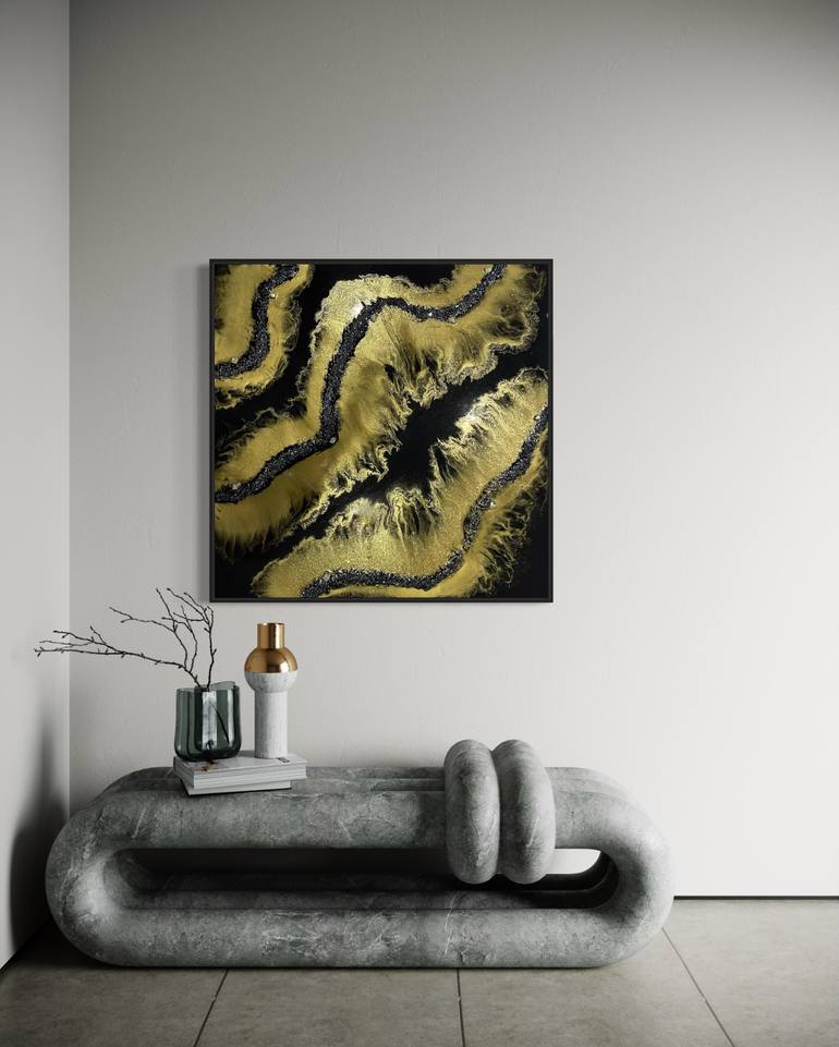 Original Art Nouveau Abstract Painting by Maeva Drack