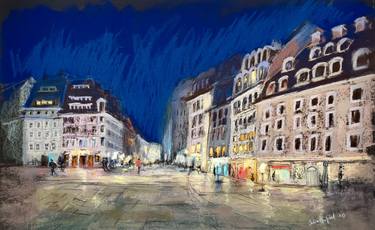 Print of Impressionism Cities Drawings by Julia Suptel