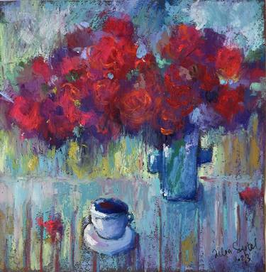 Original Impressionism Floral Paintings by Julia Suptel