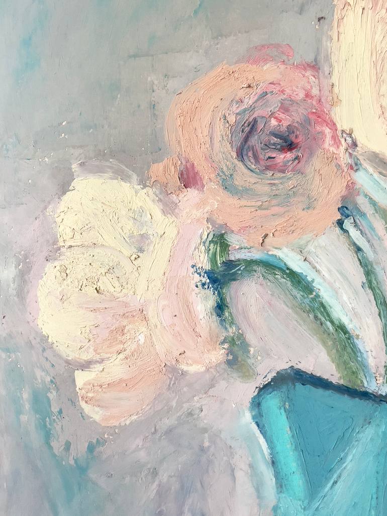 Original Abstract Floral Painting by Julia Suptel