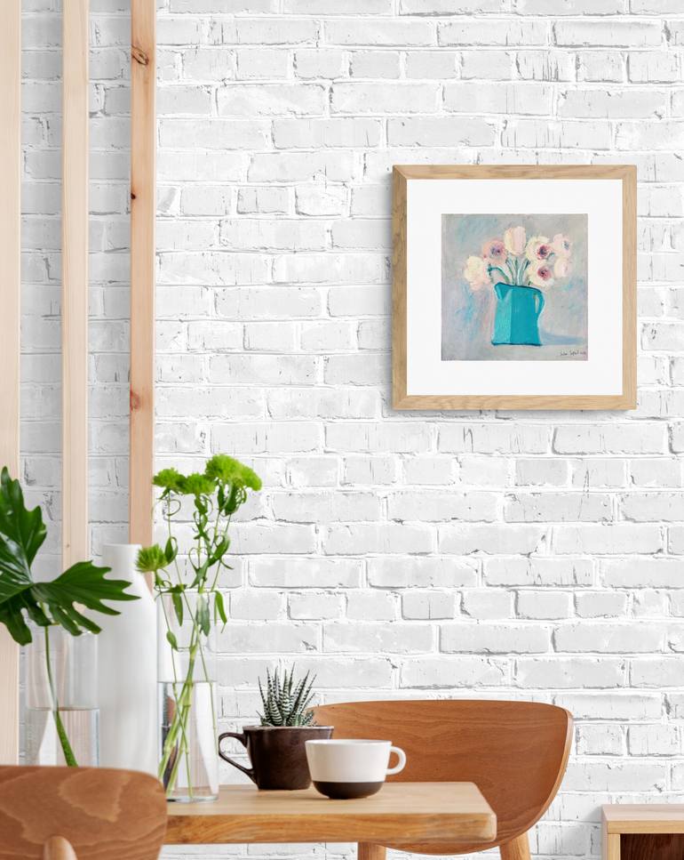 Original Abstract Floral Painting by Julia Suptel