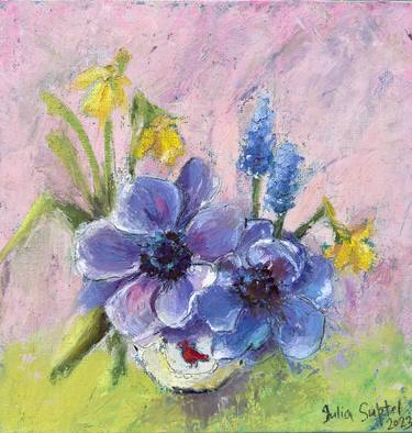 Original Floral Paintings by Julia Suptel