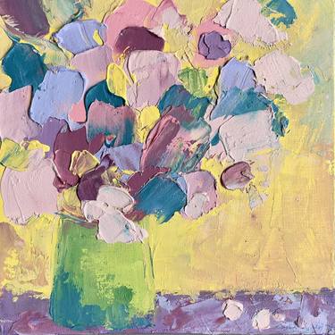 Original Abstract Expressionism Floral Paintings by Julia Suptel