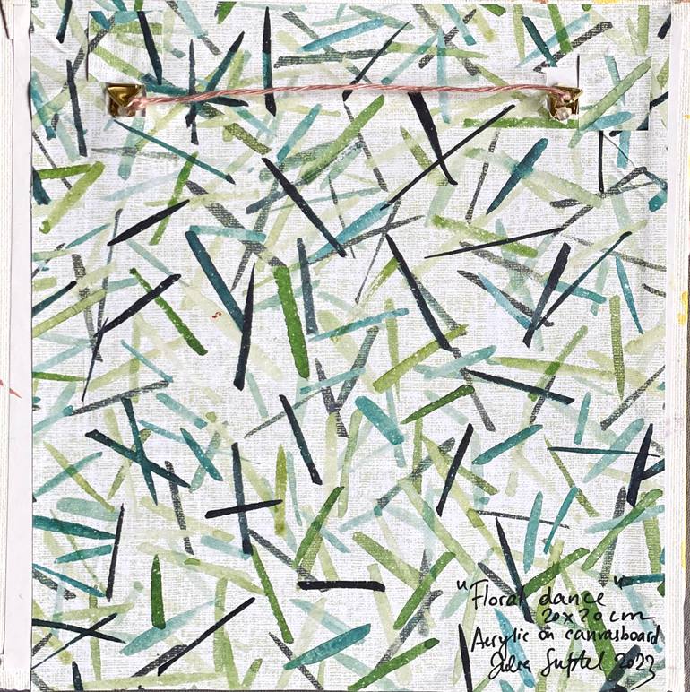 Original Abstract Expressionism Floral Painting by Julia Suptel