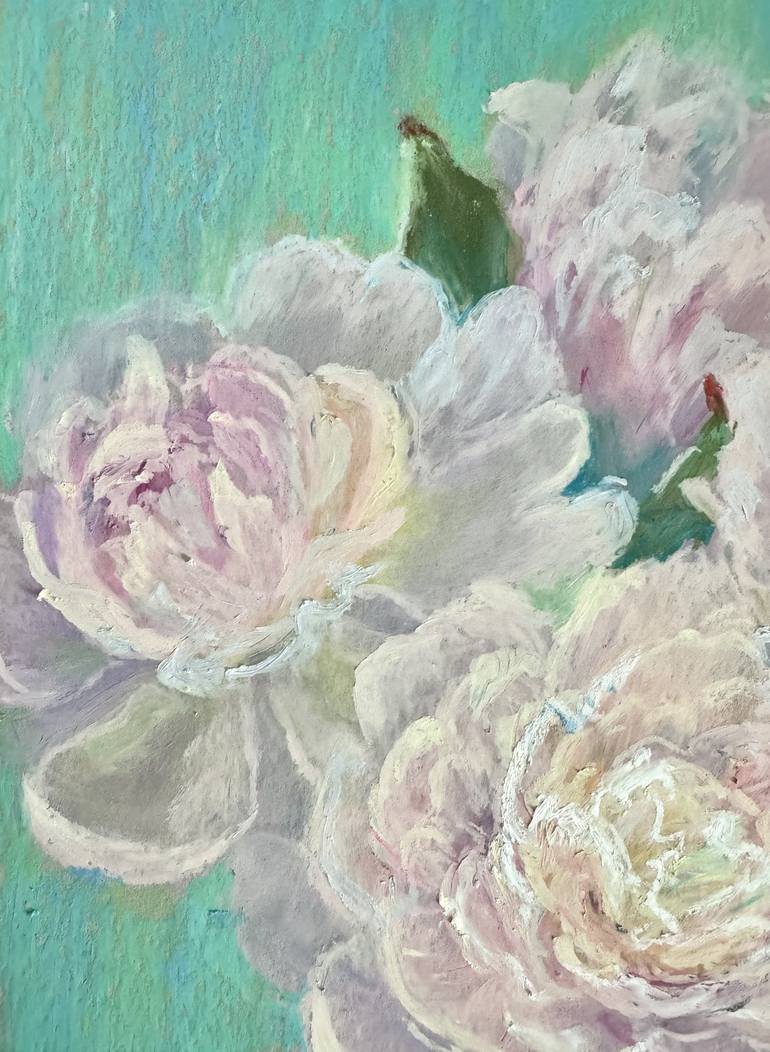 Original Neo-impressionism Floral Drawing by Julia Suptel