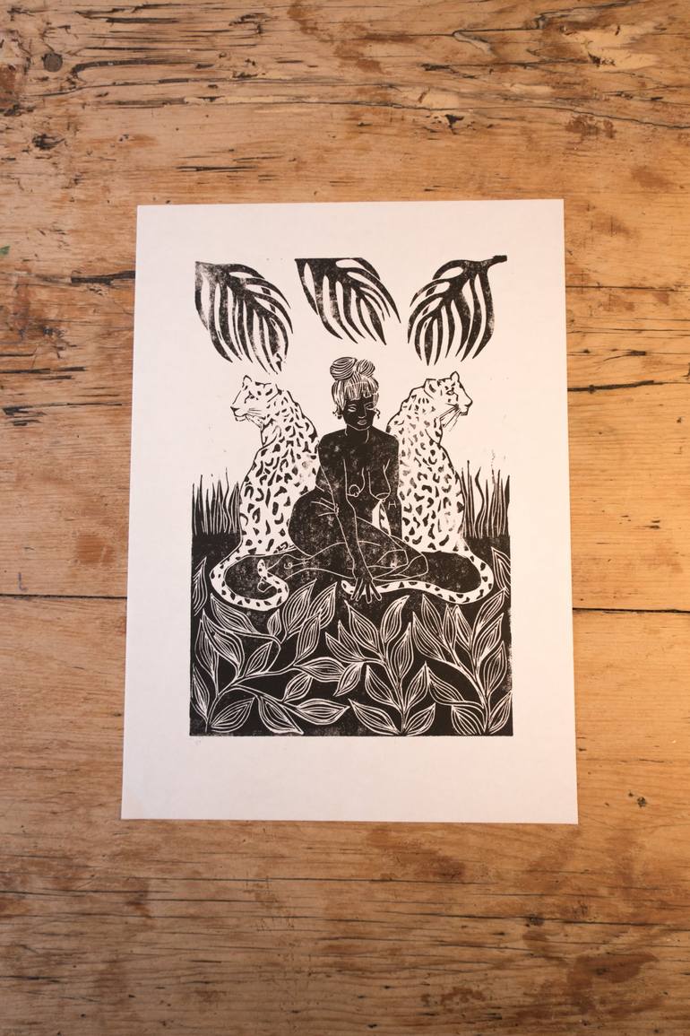 Original Figurative Women Printmaking by Rosie Lovelock