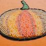 Detail of beaded pumpkin