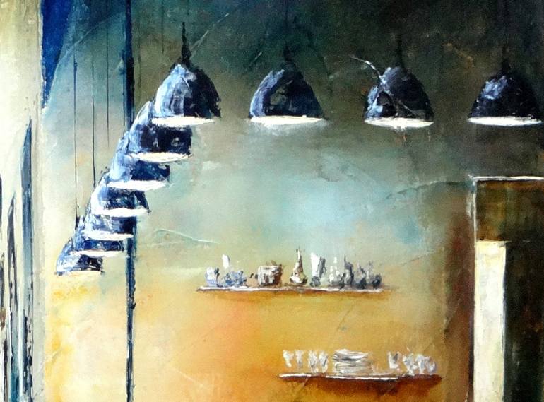 Original Figurative Interiors Painting by Virginie MEZAN DE MALARTIC