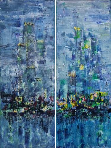 Print of Cities Paintings by Victoria V Negruta