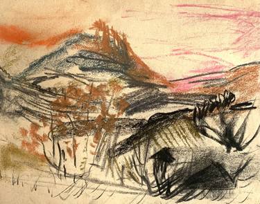 Original Folk Landscape Drawings by Agata Sobczak