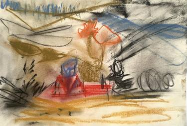 Original Expressionism Landscape Drawings by Agata Sobczak