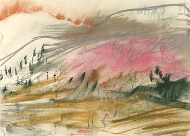 Original Expressionism Landscape Drawings by Agata Sobczak