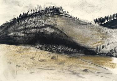 Original Expressionism Landscape Drawings by Agata Sobczak