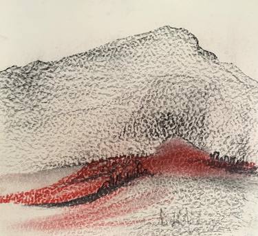 Original Expressionism Landscape Drawings by Agata Sobczak