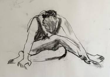 Original Fine Art Body Drawings by Agata Sobczak