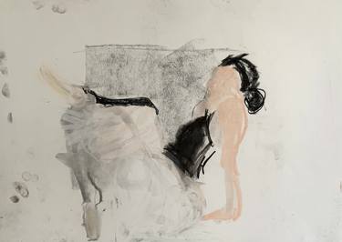 Original Expressionism Women Drawings by Agata Sobczak