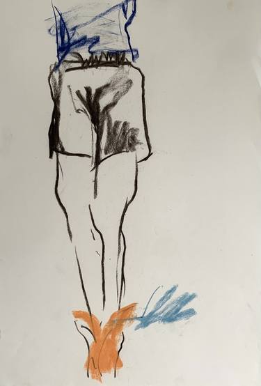 Original Fine Art Body Drawings by Agata Sobczak