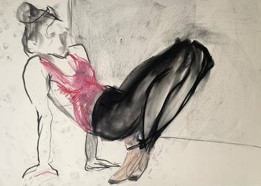 Original Fine Art Women Drawings by Agata Sobczak