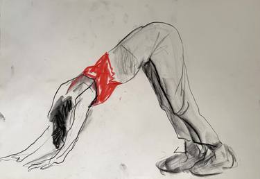 Original Expressionism Body Drawings by Agata Sobczak