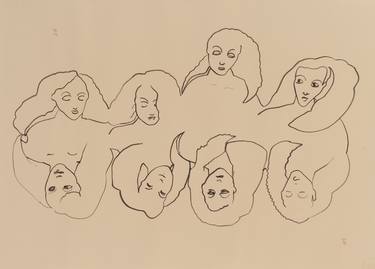 Print of Conceptual Women Drawings by Agata Sobczak