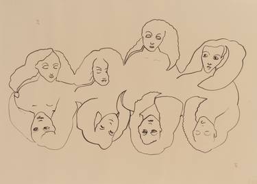 Print of Women Drawings by Agata Sobczak