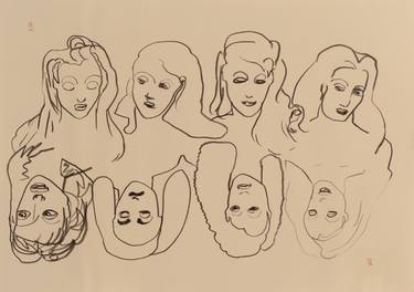 Print of Conceptual Portrait Drawings by Agata Sobczak