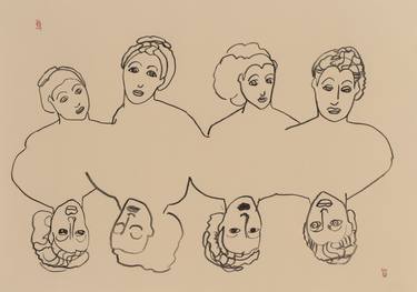 Original Conceptual Women Drawings by Agata Sobczak