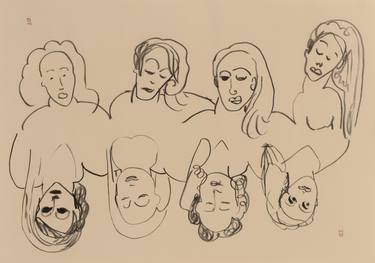 Print of Women Drawings by Agata Sobczak