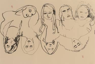 Print of Minimalism Women Drawings by Agata Sobczak