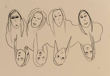 Original Conceptual People Drawings by Agata Sobczak