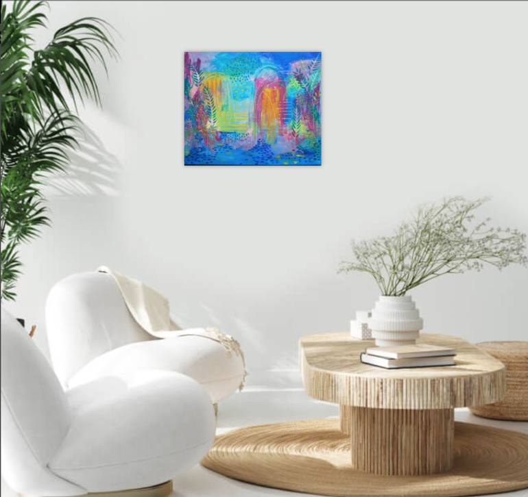 Original Abstract Landscape Painting by Aasiri Wickremage