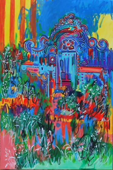 Original Abstract Expressionism Architecture Paintings by Aasiri Wickremage