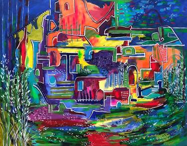 Original Abstract Landscape Paintings by Aasiri Wickremage