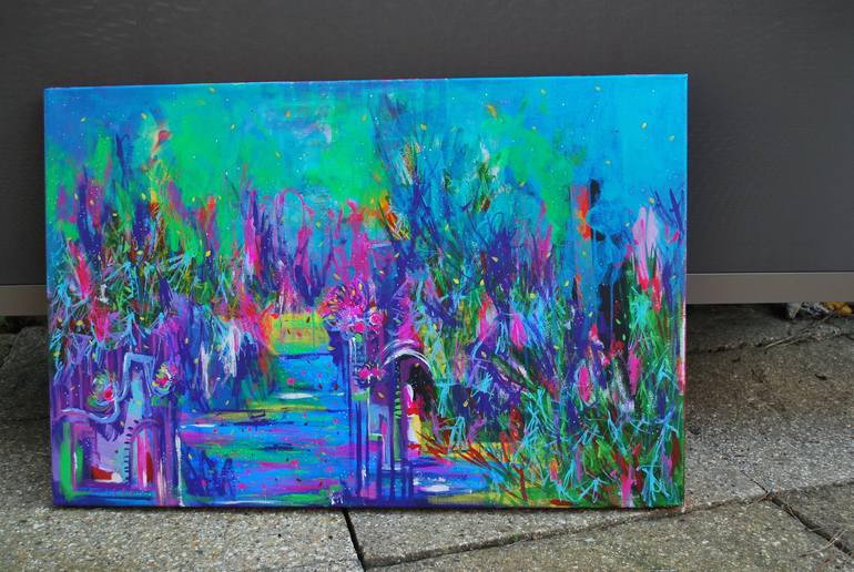 Original Abstract Landscape Painting by Aasiri Wickremage