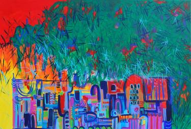 Original Abstract Expressionism Abstract Paintings by Aasiri Wickremage